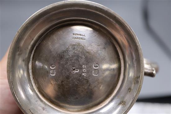 A Victorian silver christening mug with engraved inscription, Richards & Brown, London, 1867, 9.3cm, 6.5 oz.